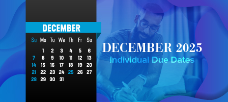 December 2025 Individual Due Dates
