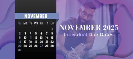 November 2025 Individual Due Dates