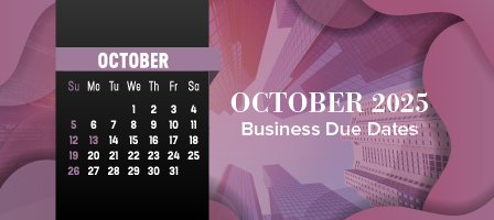 October 2025 Business Due Dates