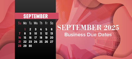 September 2025 Business Due Dates