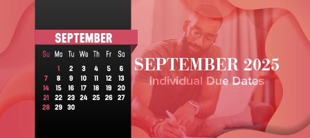 September 2025 Individual Due Dates