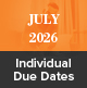 July 2026 Individual Due Dates