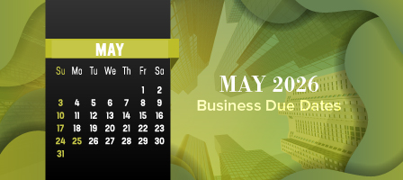 May 2026 Business Due Dates