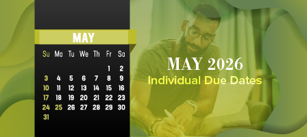 May 2026 Individual Due Dates